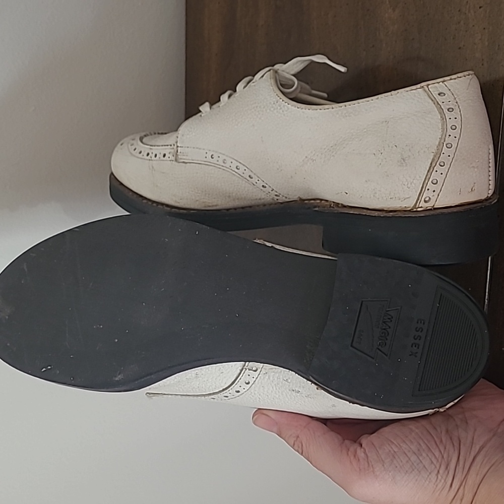 Footjoy Vintage White Oxford Lace-Up Shoes - Picture 5 of 5
